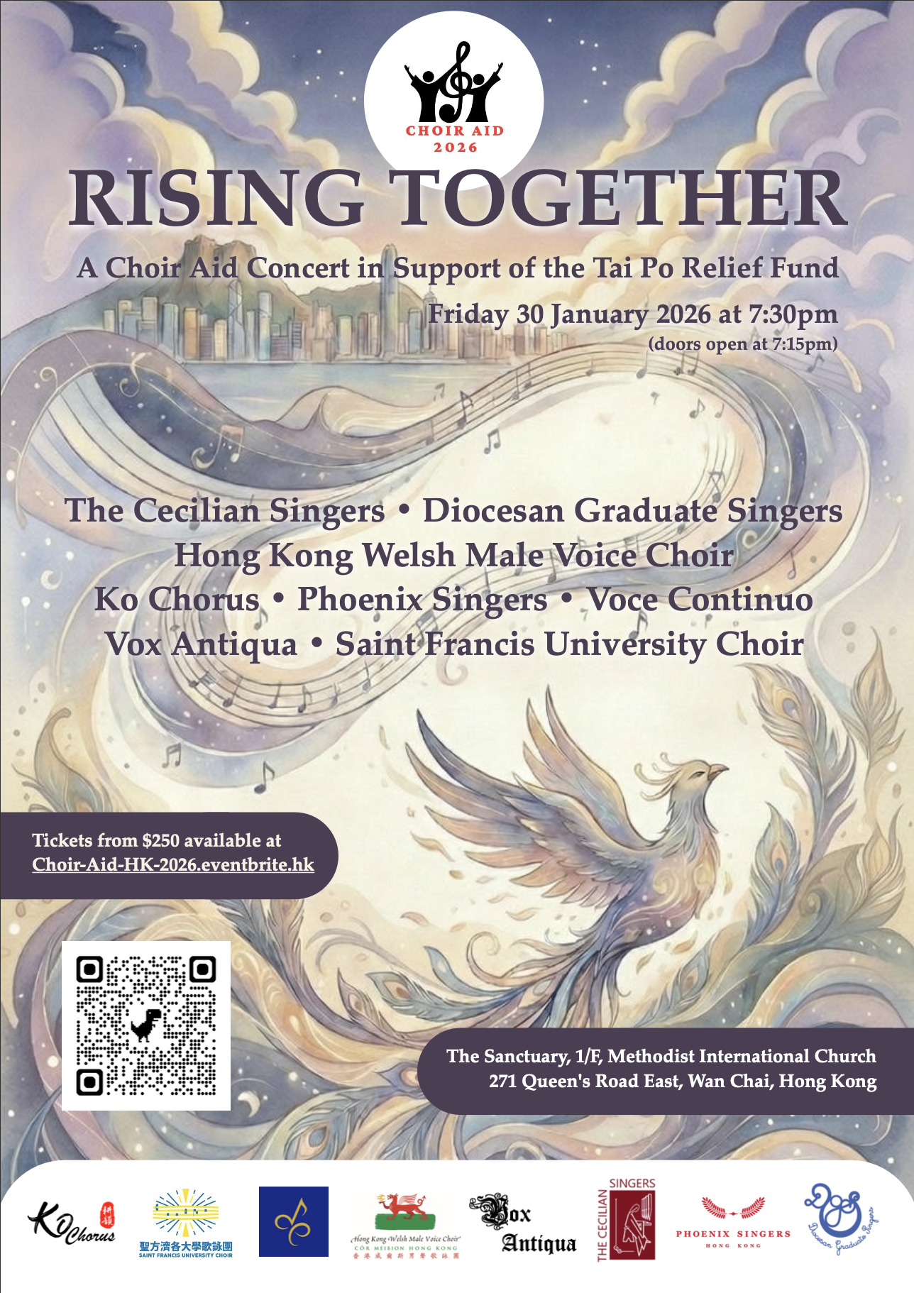 Rising Together concert poster
